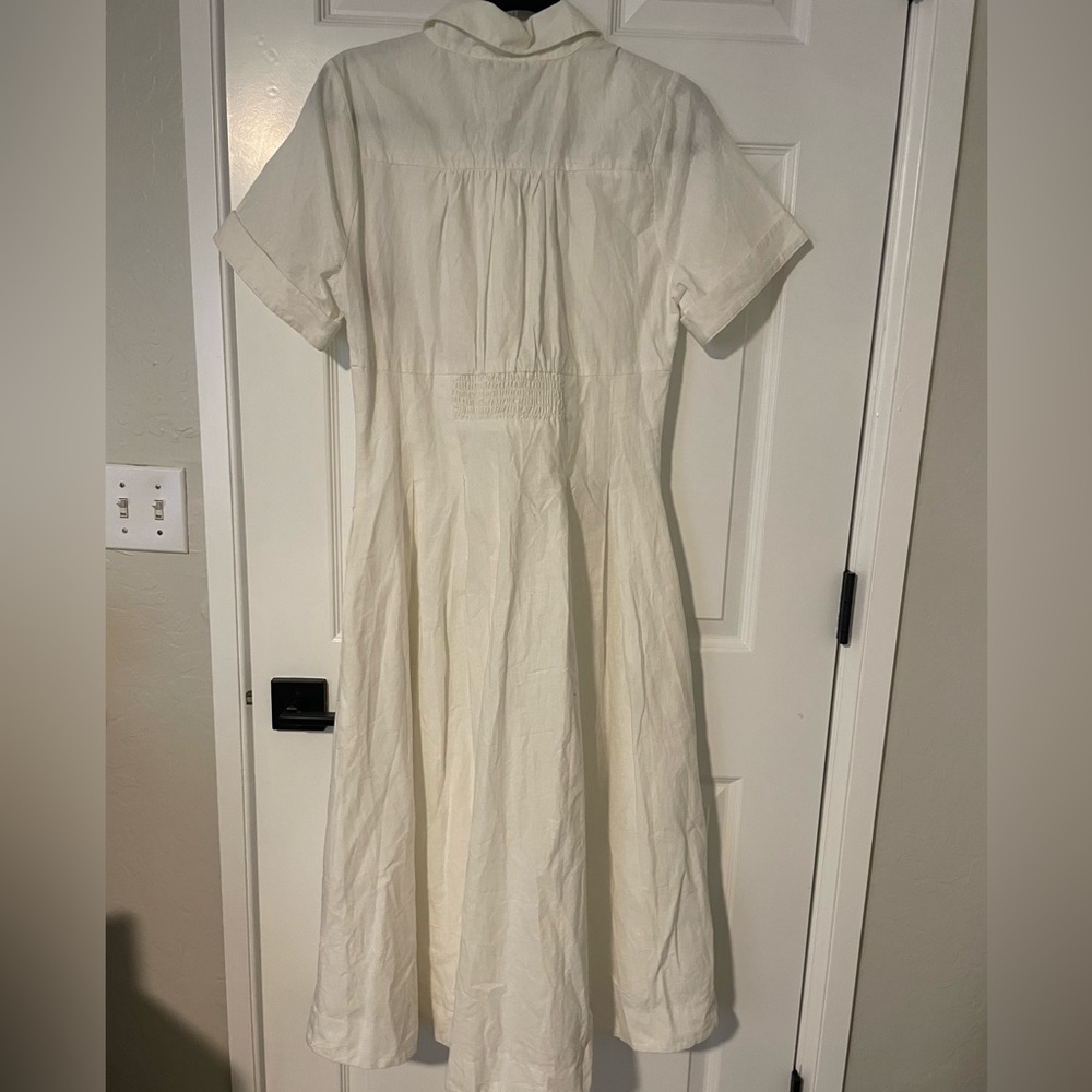Anthropologie Aureta Studio x Anthropologie Pleated Shirt Dress M - Picture 6 of 12